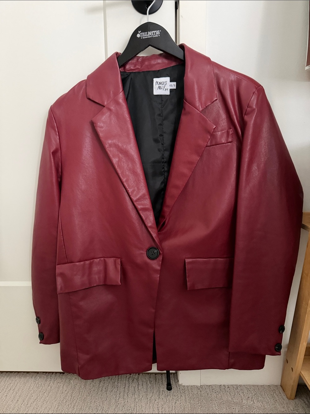 Princess Polly faux leather blazer
